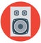 speaker, woofer, Isolated Vector icons that can be easily modified or edit