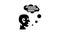 speaking human glyph icon animation