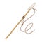 Spear for fishing, fisherman hobby and activity