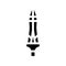 spear of longinus glyph icon vector illustration