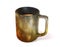 Special coffee mug with espresso isolated