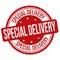 Special delivery grunge rubber stamp