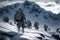 Special Forces on a Snowy Mountain Range