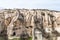 Special geological formation in the the Goreme Open-Air Museum, a member of UNESCO World Heritage List since 1984, in Goreme,