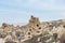 Special geological formation in the the Goreme Open-Air Museum, a member of UNESCO World Heritage List since 1984, in Goreme,