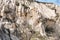 Special geological formation in the the Goreme Open-Air Museum, a member of UNESCO World Heritage List since 1984, in Goreme,