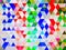 A special glorious digital pattern of colorful triangles