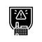 special hazardous environments glyph icon vector illustration