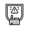 special hazardous environments line icon vector illustration