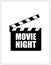 Special movie night banner