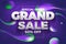 Special offer grand sale banner and back ground