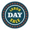 Special sale labor day logo icon, flat style