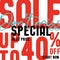 Special Sale V2 40 percent don`t miss vector heading design fa