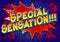 Special Sensation!!! - Comic book style word.