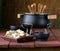 Special set of utensils for cooking fondue