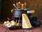 Special set of utensils for cooking fondue