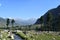 A special view of Kumrat Valley laks and stones among the mountains and trees KP Pakistan