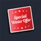 Special Winter Offer Stickers