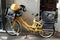 Special yellow courier bike