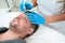 Specialist uses the non-surgical microdermabrasion method in his work