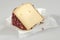 Speciality cheese flavored with rose petals