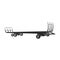 Specialized trailer on wheels for trucks for transportation of hay bales.Agricultural Machinery single icon in black