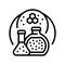specialty chemicals line icon vector illustration
