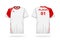 Specification Soccer Sport , Esport Gaming T Shirt round neck Jersey template. mock up uniform . Vector Illustration