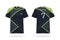 Specification Soccer Sport , Esport Gaming T Shirt round neck Jersey template. mock up uniform . Vector Illustration