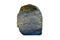 Specimen of gneiss and schist rock isolated on a white background. metamorphic rock.
