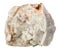 specimen of natural raw albite mineral cutout