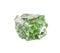 specimen of natural raw demantoid rock cutout