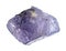 specimen of natural raw tanzanite mineral cutout