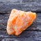 Specimen of orange calcite
