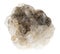 specimen of raw Halite (rock salt) stone on white