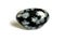 Speckled Obsidian Stone against White Background