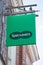 The Specsavers sign hanging from an opticians in Marlow, Buckinghamshire in the United Kingdom