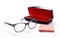 Spectacles with cleaning cloth and Case for glasses