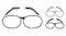 Spectacles Composition Icon of Rough Pieces
