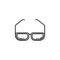 spectacles icon. Element of make up and cosmetics icon for mobile concept and web apps. Outline dusk style spectacles icon can be