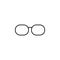 spectacles outline icon. Element of simple education icon for mobile concept and web apps. Thin line spectacles outline icon can