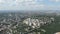 Spectacular aerial view 340 m of Moscow, Russia. View from Ostankino television tower