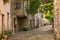 Spectacular antique traditional stone french houses in Perouges, France