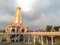 Spectacular architecture of a colourful still temple