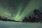 Spectacular aurora borealis (northern lights).