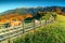 Spectacular autumn rural landscape near Bran,Transylvania,Romania,Europe