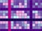 Spectacular background in the form of small squares, purple, lilac, orange and black