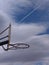 Spectacular basket photo in the blue sky