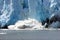 Spectacular calving glacier
