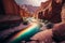 Spectacular Canyon: Glowing Rainbow River in Unreal Engine 5!